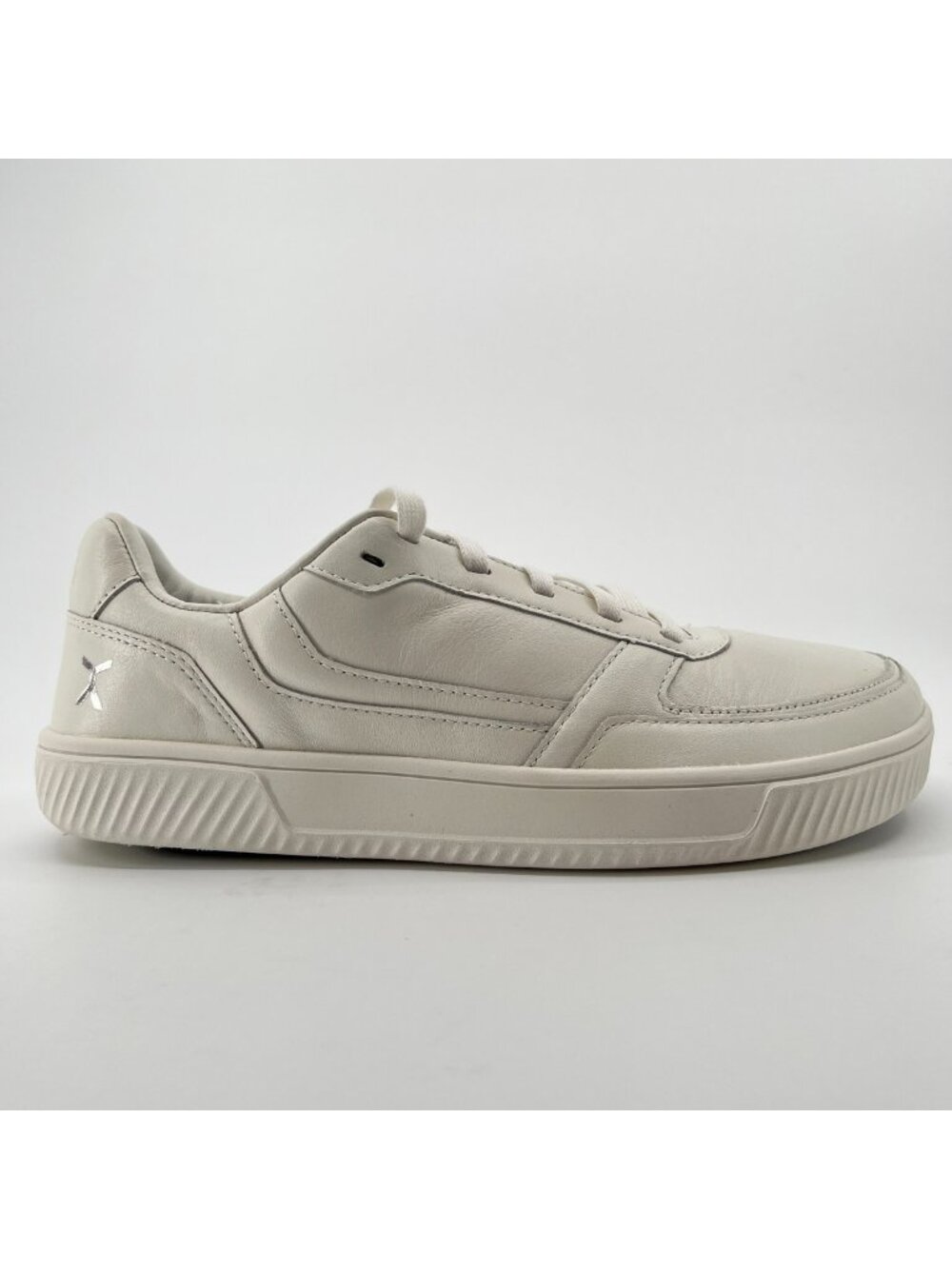 Flux Footwear Adapt Leather Trainer White Mens Size 8 Athletic Shoes Sneakers